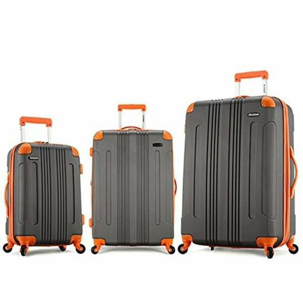 Fox Luggage Foxluggage Upright Luggage- 3 Pieces F190-CHARCOAL
